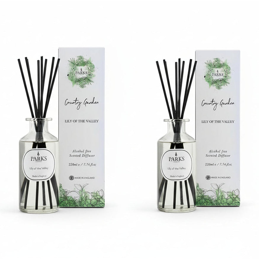 Parks London Lily of the Valley 220ml Reed Diffuser Duo