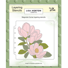 Lisa Horton Crafts Magnolia Corner 6" x 6" Layering Stencils