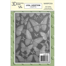 Lisa Horton Crafts Mariposa 5" x 7" 3D Embossing Folder