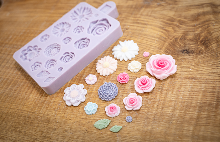 Karen Davies Sugarcraft Miniature Flowers Silicone Mould