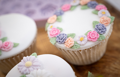 Karen Davies Sugarcraft Miniature Flowers Silicone Mould
