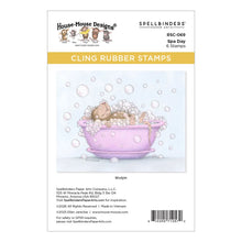 House Mouse Party Parade Cling Stamp - Mouse Spa Day 