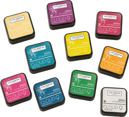 Lisa Horton Craft Picked by Paula' Cloud 9 Matt Blending Ink Pad Complete Collection (10 colours)