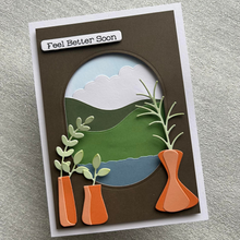 Spellbinders Open Lace Frame and Landscape Dies from the Summertime Collection by Lisa Horton