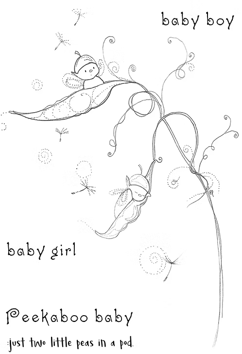 Stampanory Peekaboo Babies - 7 Stamp Set - A6 Stamp