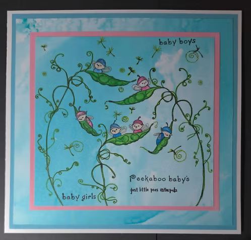 Stampanory Peekaboo Babies - 7 Stamp Set - A6 Stamp