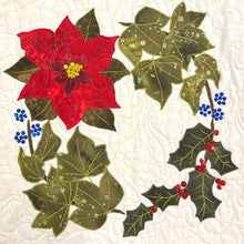 Quilter's Trading Post Poinsettia in the Leaves Applique Pattern