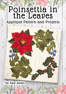 Quilter's Trading Post Poinsettia in the Leaves Applique Pattern