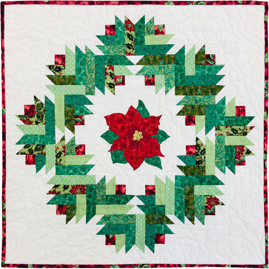 Quilter's Trading Post Log Cabin Wreath Quilt Pattern