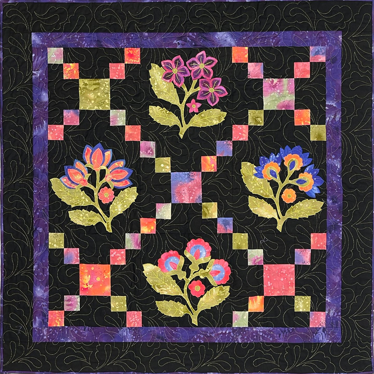 Quilter's Trading Post Folk Art Flowers Applique & Quilt Patterns