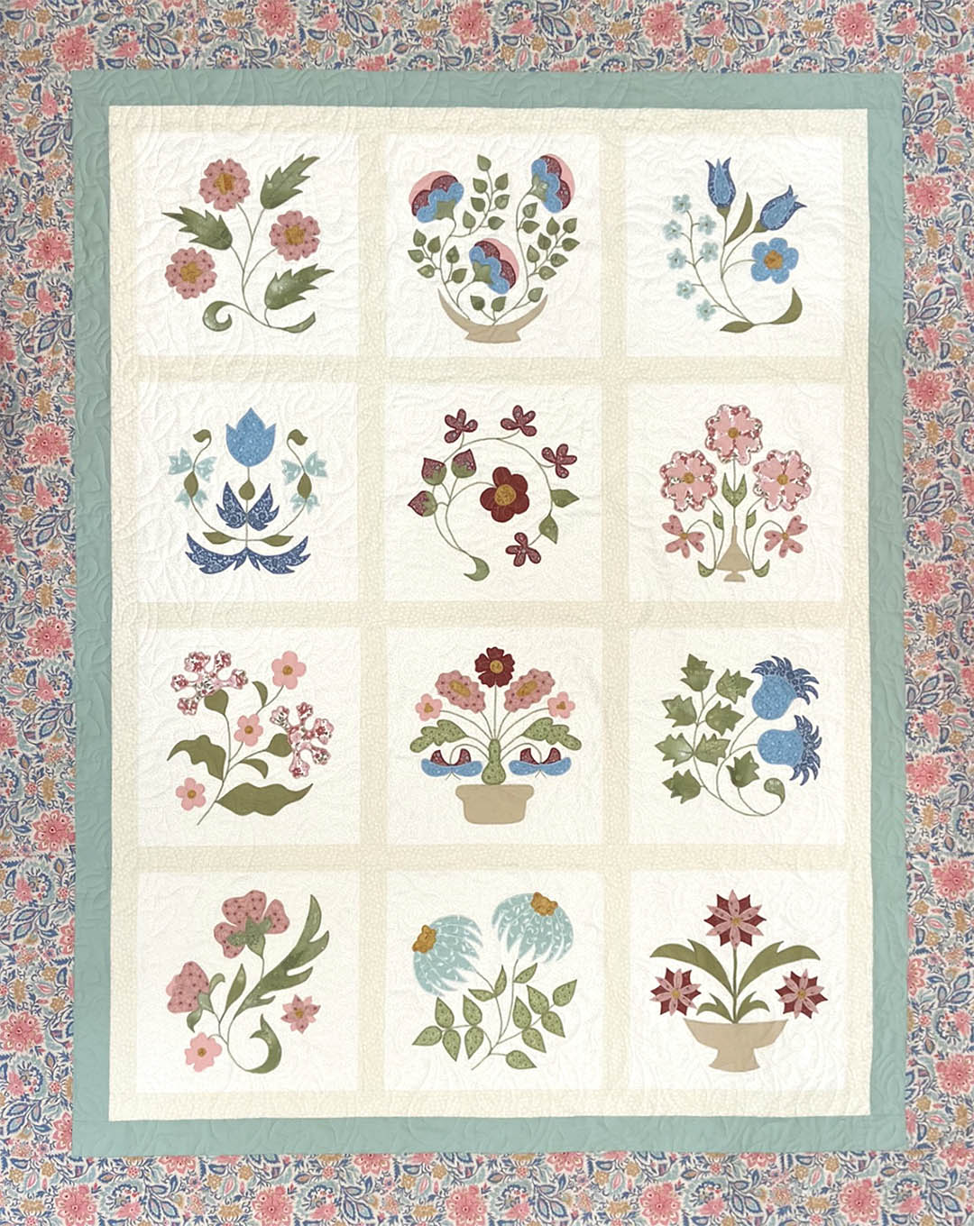 Quilter's Trading Post Ottoman Flowers Applique Book