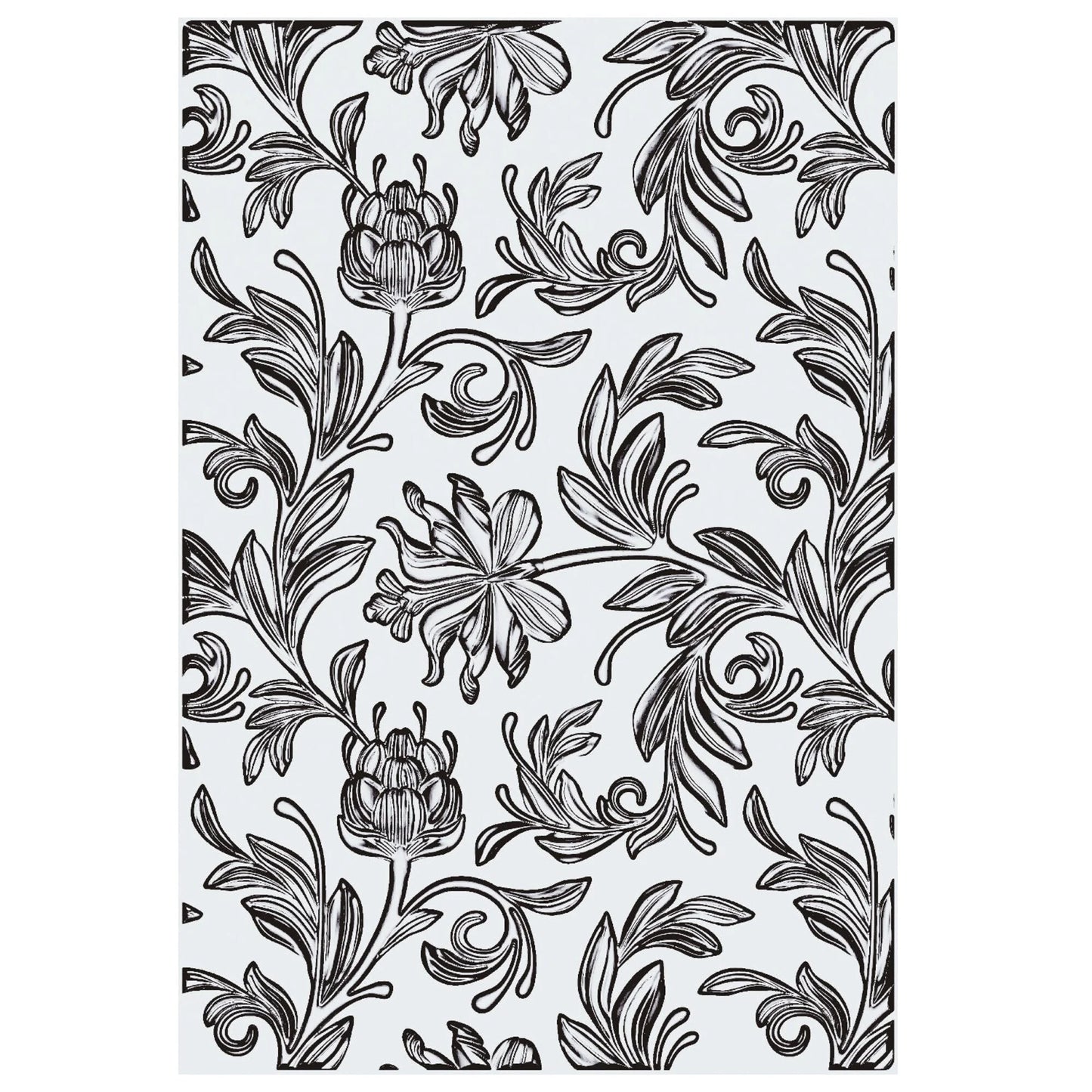 Sizzix 3D Texture Fades Embossing Folder by Tim Holtz A5 Botanical Large