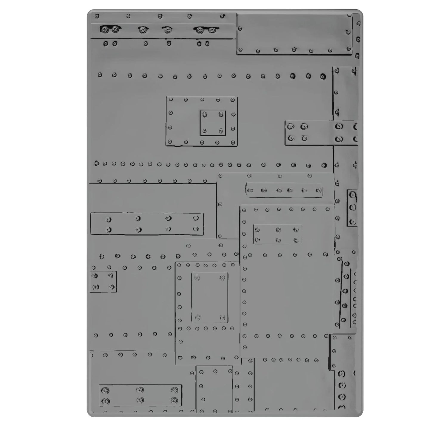 Sizzix 3D Texture Fades Embossing Folder by Tim Holtz A5 Foundry Large