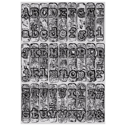 Sizzix 3D Texture Fades Embossing Folder by Tim Holtz A5 Typewriter Large