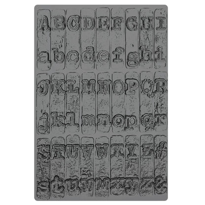 Sizzix 3D Texture Fades Embossing Folder by Tim Holtz A5 Typewriter Large
