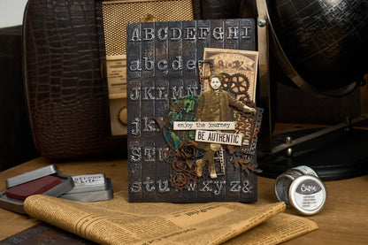 Sizzix 3D Texture Fades Embossing Folder by Tim Holtz A5 Typewriter Large