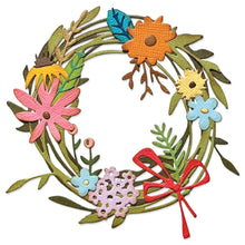 Sizzix Thinlits Die by Tim Holtz Vault Funky Floral Wreath