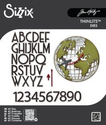 Sizzix Thinlits Die Tim Holtz Vault World Travel