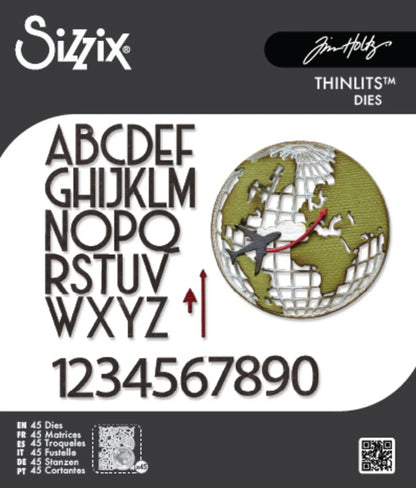 Sizzix Thinlits Die Tim Holtz Vault World Travel