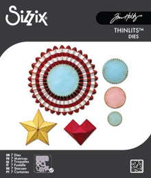 Sizzix Thinlits Die by Tim Holtz Vault Rosettes