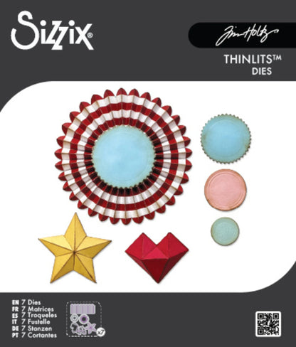 Sizzix Thinlits Die by Tim Holtz Vault Rosettes