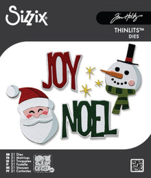 Sizzix Thinlits Vault Holiday Tidings 21pc Die Set by Tim Holtz