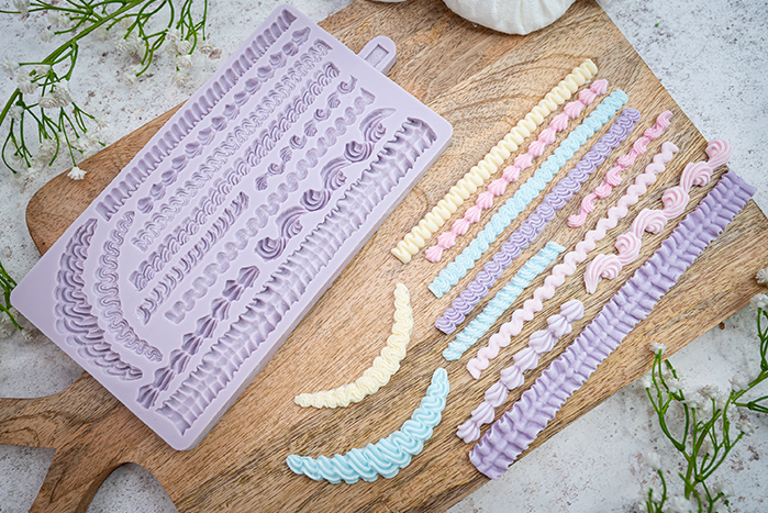Karen Davies Sugarcraft Small Lambeth Borders Silicone Mould