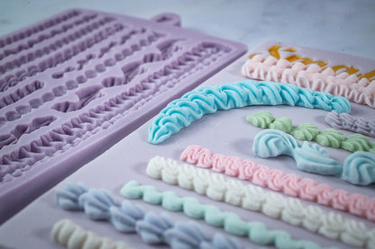 Karen Davies Sugarcraft Small Lambeth Borders Silicone Mould