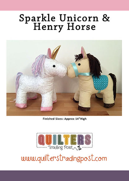 Quilter's Trading Post Sparkle Unicorn & Henry Horse Pattern