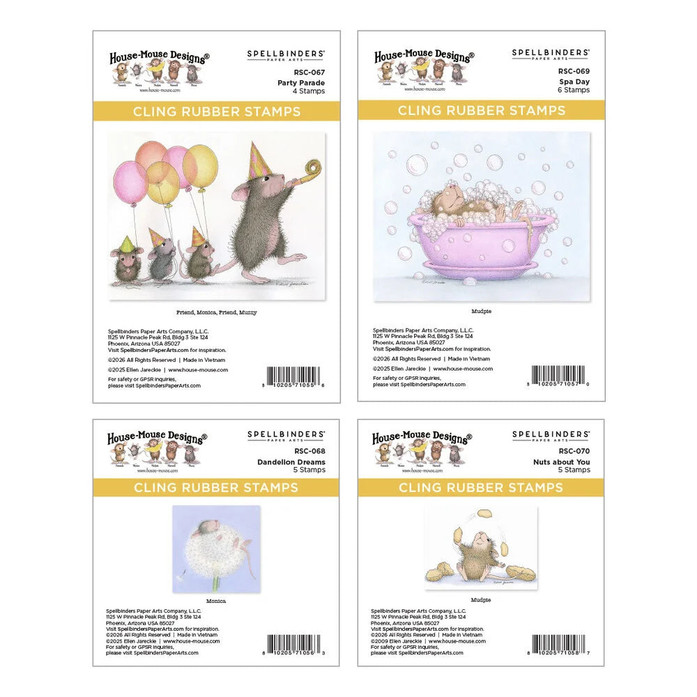 House Mouse Party Parade Collector Stamp Bundle