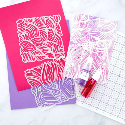 Spellbinders Jane Davenport Tresses Art Stencils