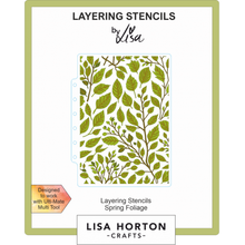 Lisa Horton Crafts Spring Foliage 5" x 7" Layering Stencils