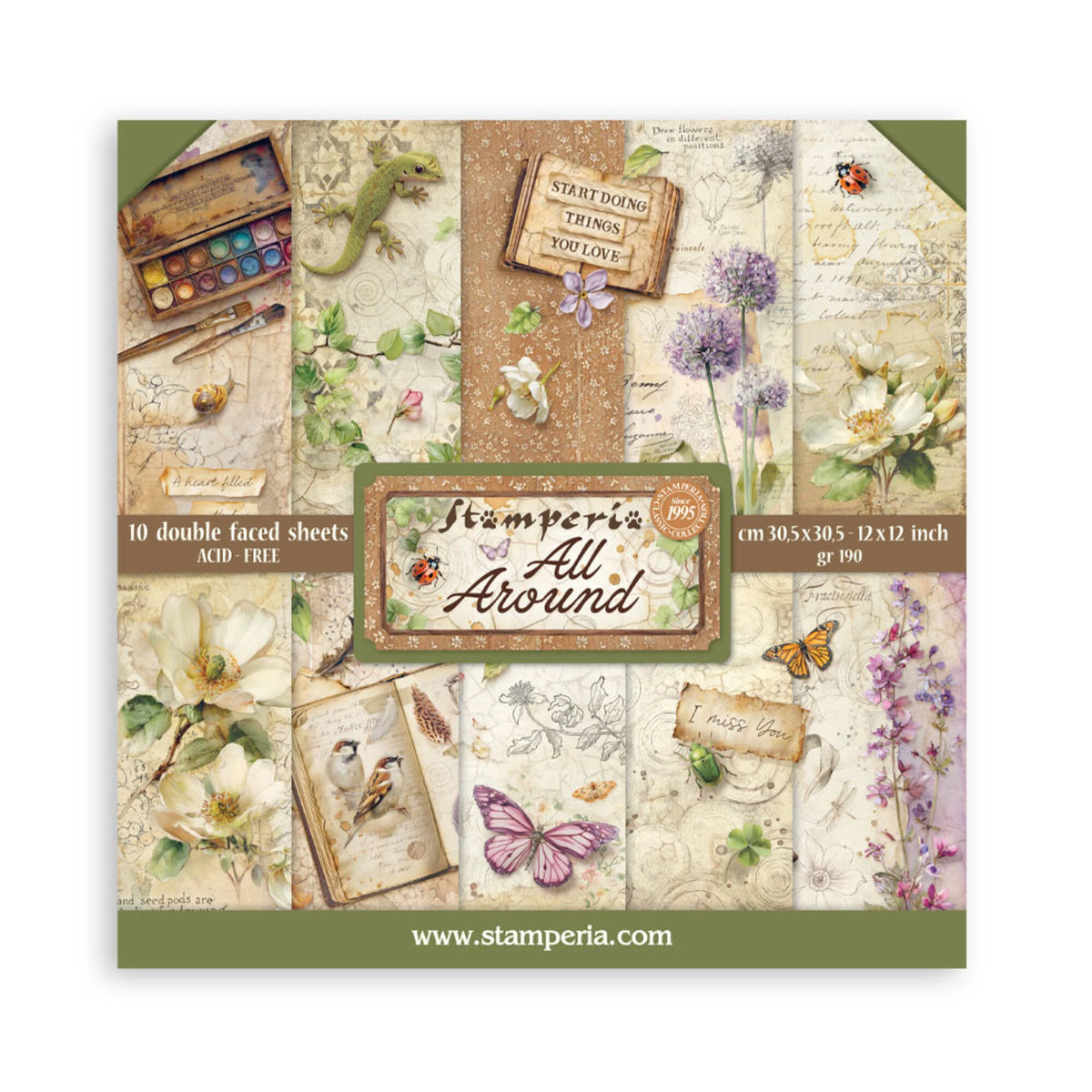 Stamperia All Around 12" x 12" Double-Sided Paper Pack