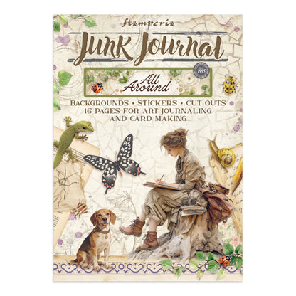 Stamperia All Around Junk Journal Stickers, Backgrounds & Cut-Outs