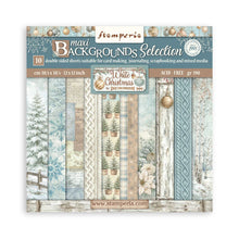 Stamperia White Christmas Backgrounds 12x12 Paper Pack by Cristina Radovan