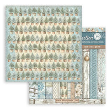 Stamperia White Christmas Backgrounds 12x12 Paper Pack by Cristina Radovan