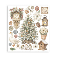 Stamperia White Christmas 6 Piece Rub-On 20,5x23cm Assortment by Cristina Radovan