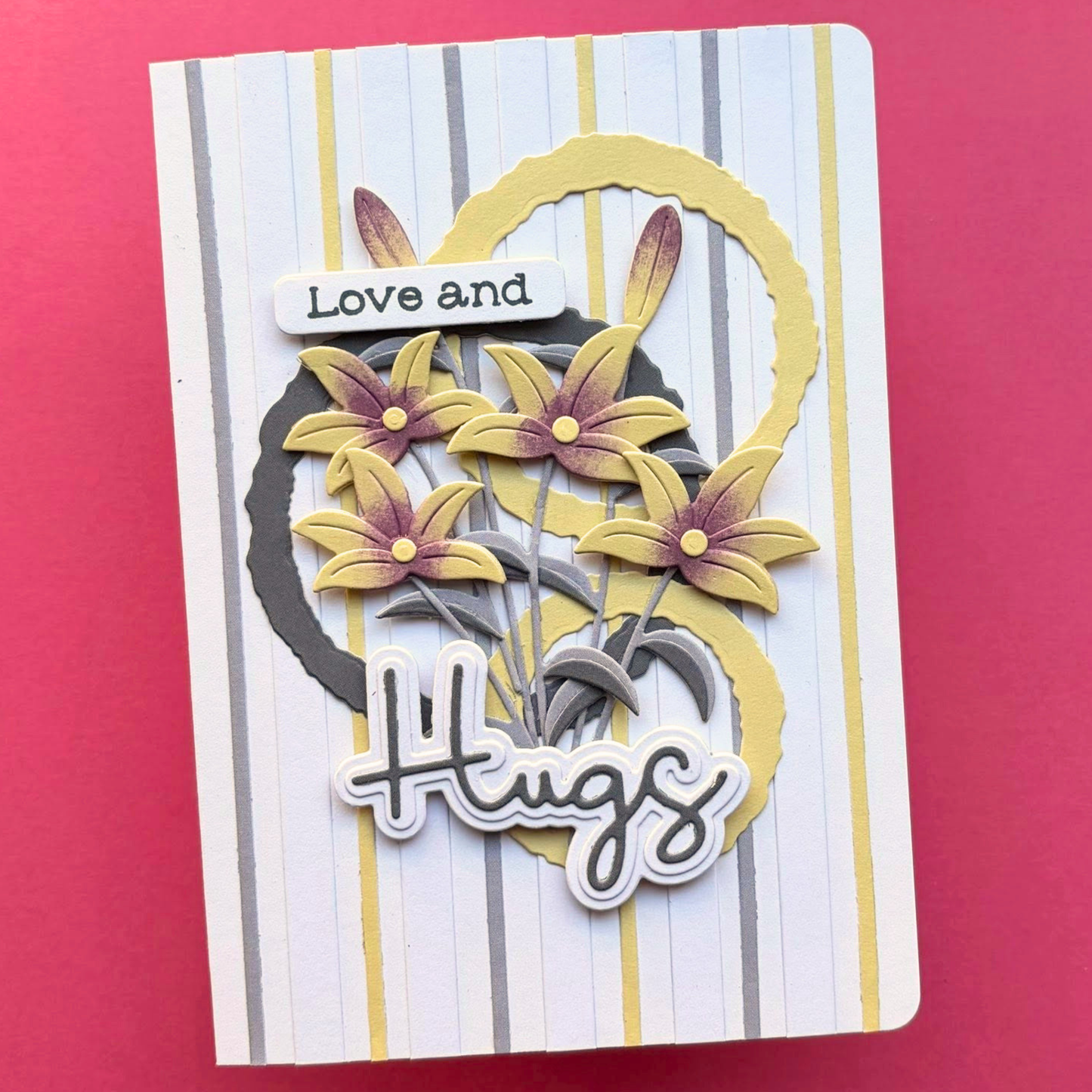 Spellbinders Loves and Hugs Sentiments Stamps and Dies from the Summertime Collection by Lisa Horton