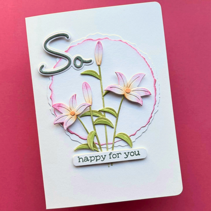 Spellbinders So Amazing Sentiments Stamps and Dies from the Summertime Collection by Lisa Horton