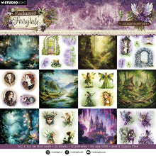 Studio Light Enchanted Fairytale 8x8" Collage Paper Pad - 24 Sheets