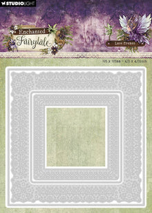 Studio Light Enchanted Fairytale Cutting Dies Lace Frames Square - 4 Dies