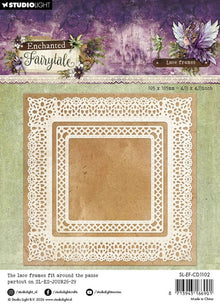Studio Light Enchanted Fairytale Cutting Dies Lace Frames Square - 4 Dies