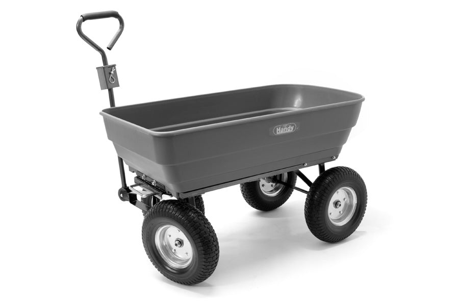 The Handy THPDC 200kg Poly Body Tipping Garden Trolley – product detail or in-use view