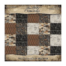 Tim Holtz 12x12" Halloween Palette Papers - 12 Sheets