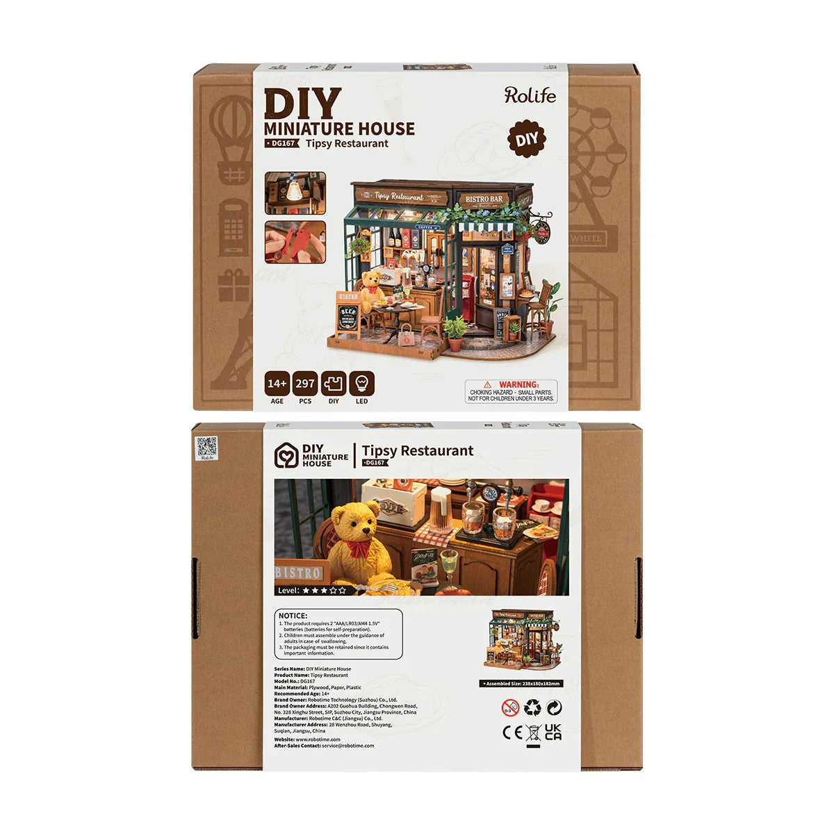 Rolife Tipsy Restaurant - DIY Miniature House - DG167-A