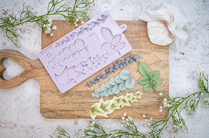 Karen Davies Sugarcraft Trailing Leaves Silicone Mould