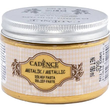 Cadence Metallic Relief Paste – Gold 150ml