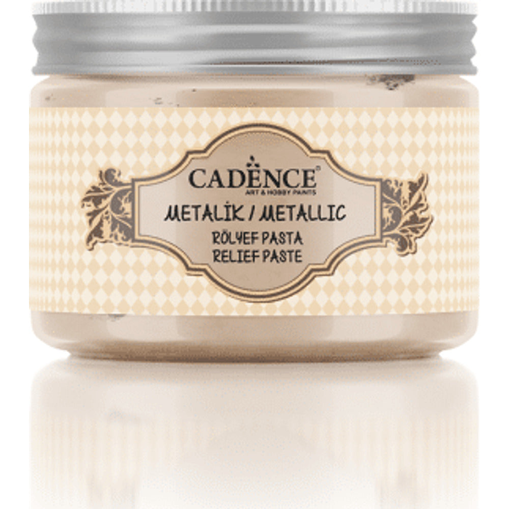 Cadence Metallic Relief Paste – Champagne 150ml