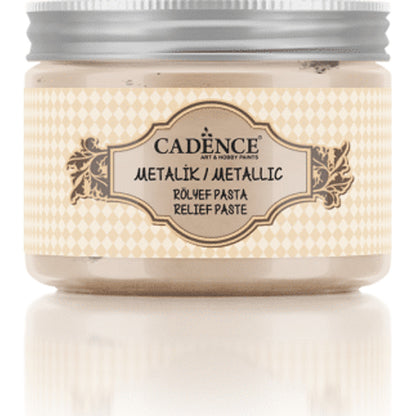 Cadence Metallic Relief Paste – Champagne 150ml