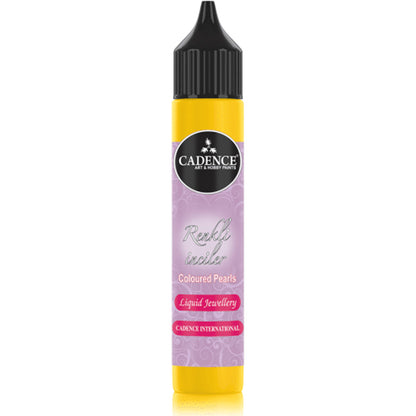 Cadence Coloured Pearls – Lemon Yellow 25ml